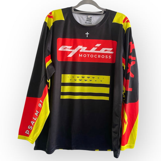 Psalm 91 Black Motocross Jersey