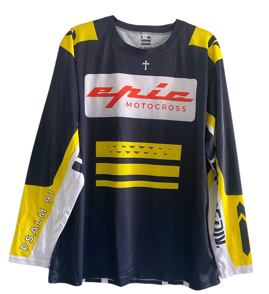 Psalm 91 Blue Motocross Jersey