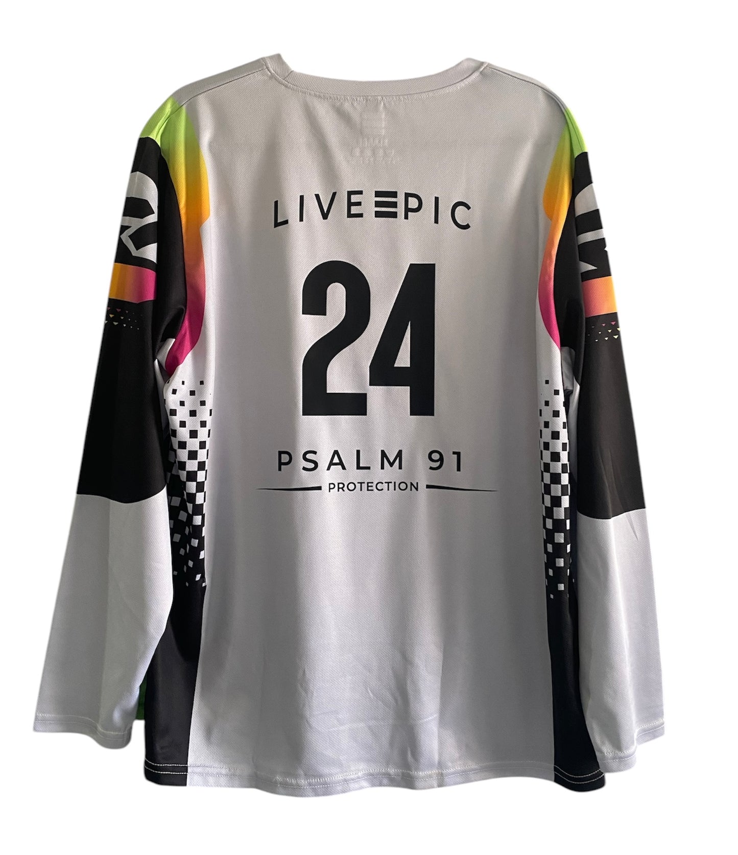 Psalm 91 Gray Motocross Jersey