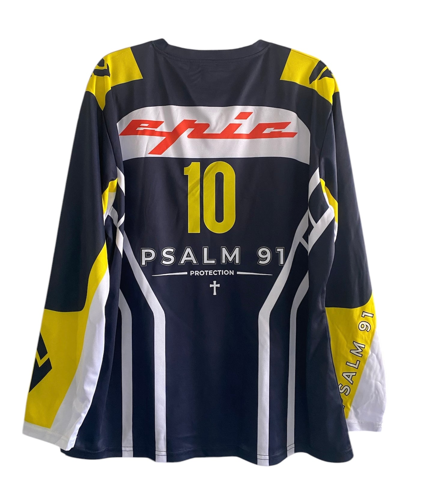 Psalm 91 Blue Motocross Jersey
